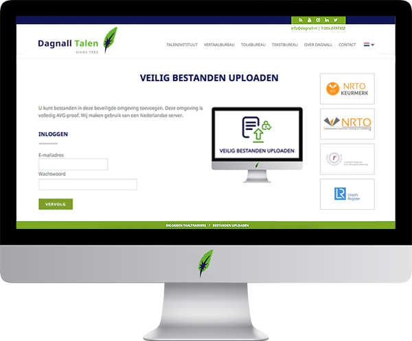 Bestanden direct veilig uploaden Screenshot Vertaalbureau Dagnall pagina bestanden uploaden in kleur op transparante achtergrond - 600 * 496 pixels